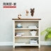 Jane nhà đẹp tấm kệ sách gỗ rắn kệ sách phòng khách Địa Trung Hải tủ sách nhỏ đơn giản sàn trắng kệ sách - Kệ kệ sách đứng giá rẻ Kệ