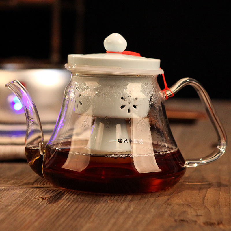 Home Cooking Tea Instrumental Kongfu Tea With Boiling Water Tea Maker Brief Wellness Pot Glass Pot