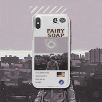 Original Apple xsmax transparent 8x phone shell NASA astronaut ins cartoon iphone11 art student oppo matte drop Huawei mate30pro all-inclusive