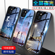 Apple 13 luminous glass section to figure custom iPhone13ProMax anti-fall 12promax couple photo book making 12 11 xsmax xr arbitrary type