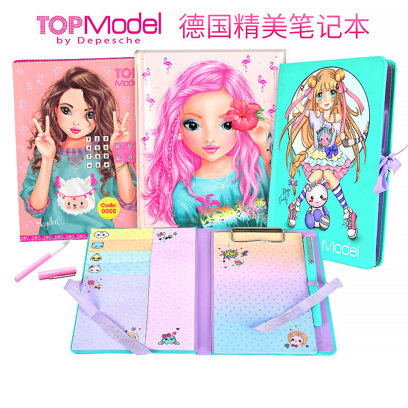 German Topmodel Children Painting This Girl School Student Graffiti Design Diary Notebook