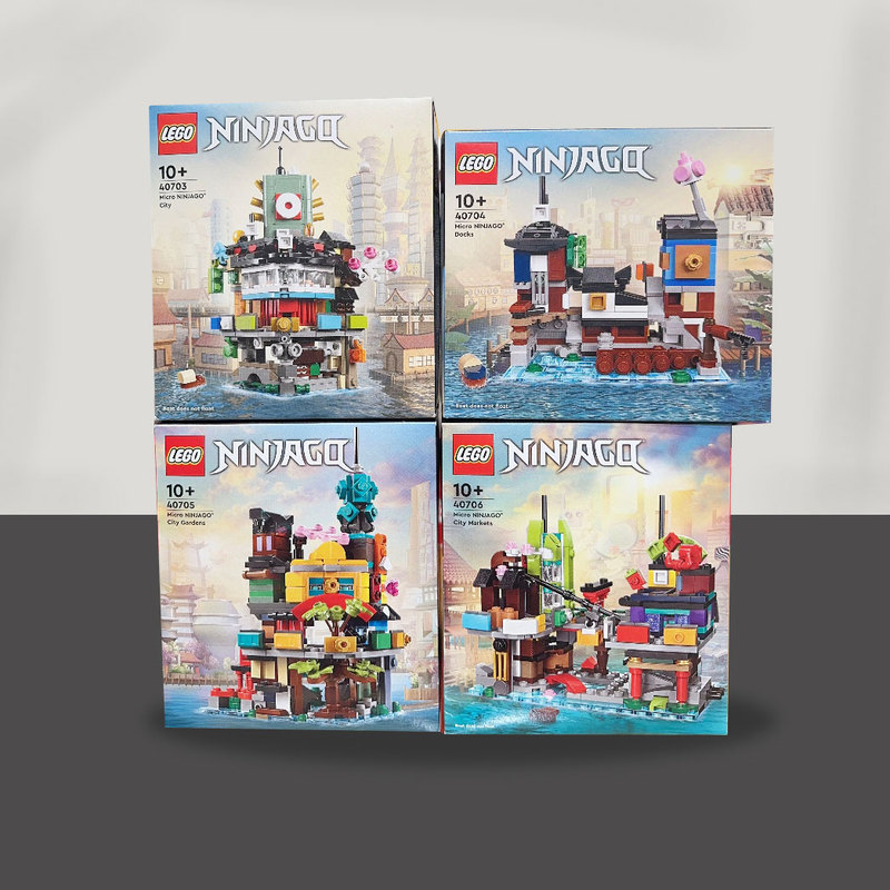 Lego Bricks 40703 Ninja City 40704 Ninja Pier 40705 Garden 40706 Building Blocks for Children's Toys Lego Bricks 40703 Ninja City 40704 Ninja Pier 40705 Garden 40706 Building Blocks for Children's Toys