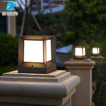 2021 New Solar Pillar lamp outdoor waterproof wall lamp garden door pillar lamp Villa wall head lamp