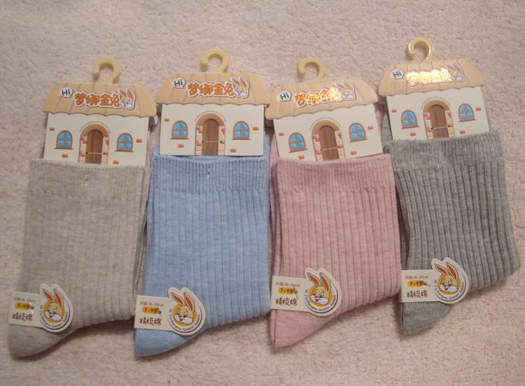 Vớ nữ Mona Golden Rabbit 4 đến 6 tuổi 7-9 tuổi Cotton Trẻ em Bít tất cho học sinh Vớ mềm thoải mái Khử mùi 10-12 thời trang bé trai