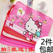 Childrens cartoon placemat Primary school student placemat Heat insulation table mat placemat School first grade tablecloth Waterproof and oilproof