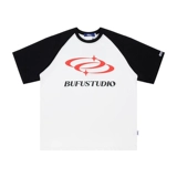 Ретро базовая летняя футболка с коротким рукавом для влюбленных, в американском стиле, оверсайз