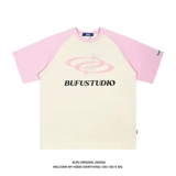 Ретро базовая летняя футболка с коротким рукавом для влюбленных, в американском стиле, оверсайз