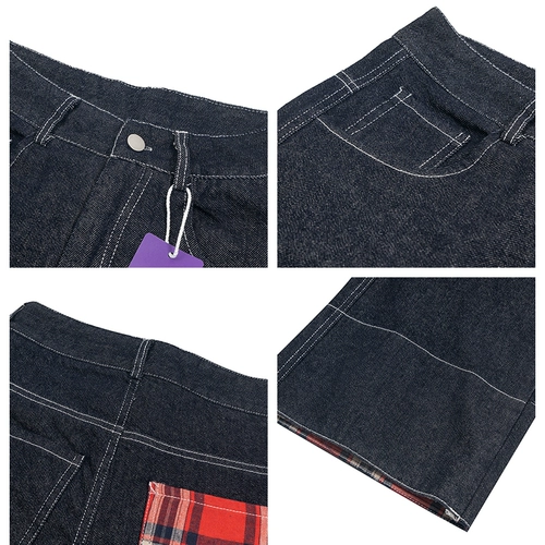 Ретро джинсы подходит для мужчин и женщин, штаны, в американском стиле, свободный прямой крой