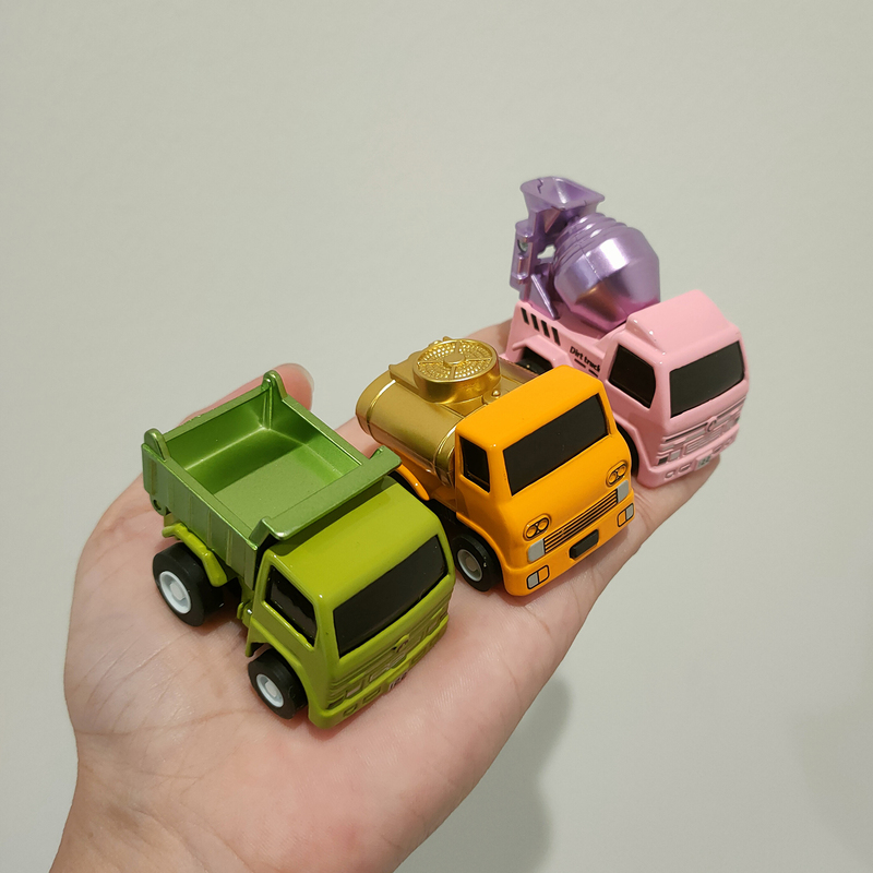 Mini Construction Vehicle Bare Car Model, Go-Kart, Alloy Toy Car, Pull-Back Children's Toy Car for Boys and Girls