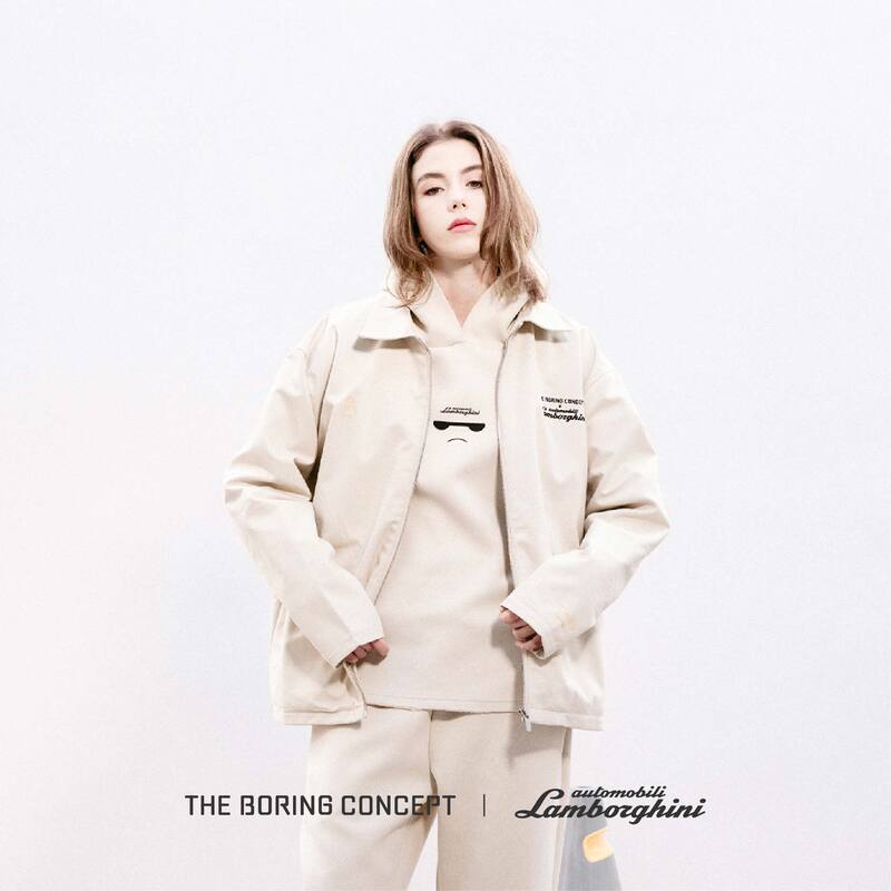 The Boring Concept Tbc｜Lamborghini Embroidered Lapel Trendy Workwear Jacket for Men and Women