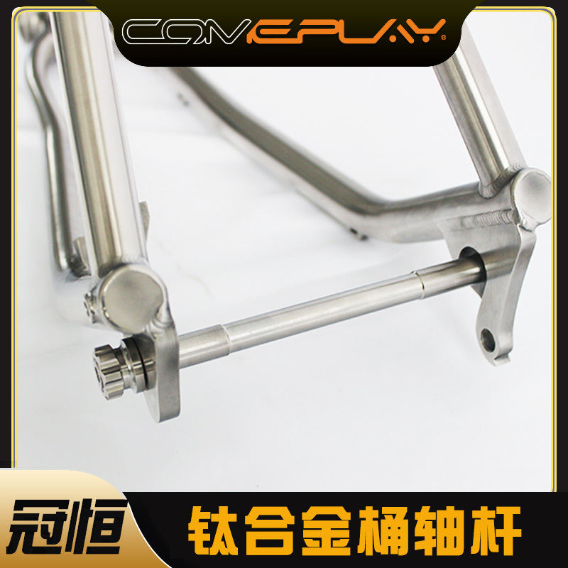 Comeplay Titanium Alloy Mountain/Road Bike Frame Rear Fork Thru-Axle Rod All Titanium Alloy