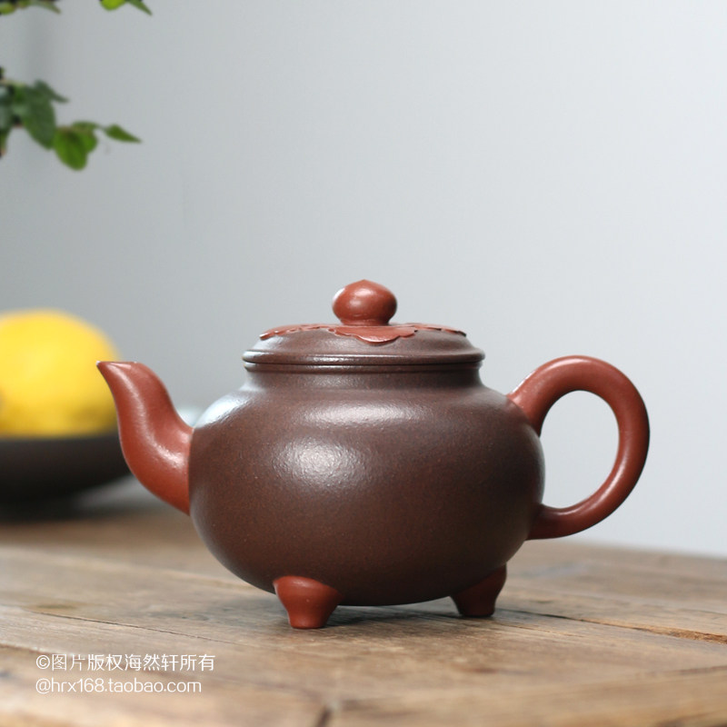 Yixing purple pot raw plastic mud handicraft craftsman for Bauyuhua teapot mixed antique tea set