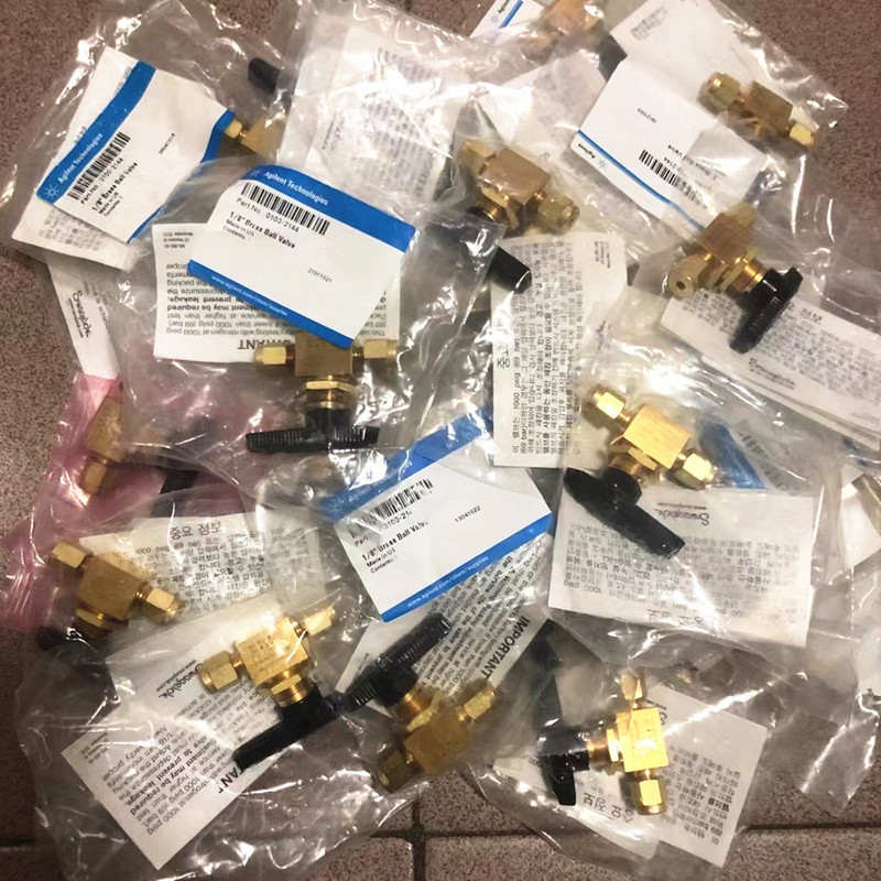 原装进口Agilent 安捷伦色谱专用开关阀 0100-2144 1/8 Brass Bal