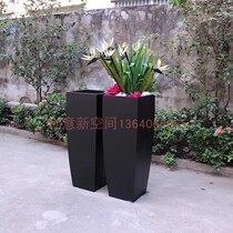 Manufacturer customized upscale outdoor sales department Commercial Street combination Stainless Steel Flower flowerbox florator flower slot