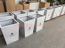 Outdoor Iron Art Flower Altar Stainless Steel Flower Box Flower Groove Sales Department Commercial Street Square Hotel Landscaping Planting Box
