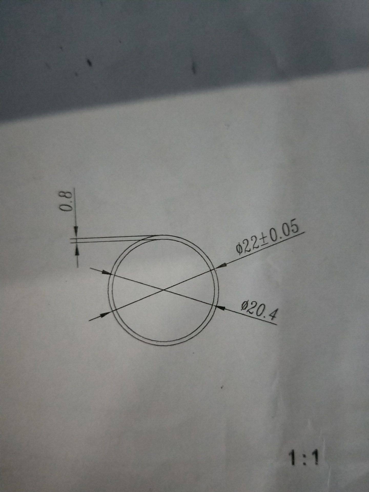 22*20 4 inner hole aluminum tube round tube aluminum extrusion material
