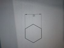 Outer diameter 12mm 6 angle bar Hexagonal bar Aluminum bar Aluminum profile