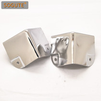New metal angle code bright chrome thick corner guard anti-collision anti-skid positioning corner electric cabinet door aviation box wrap angle