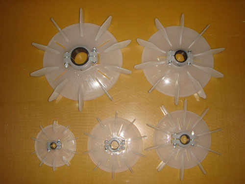 Imported motor fan blade internal diameter 0 9cm 9mm10111213 Plastic fan repair accessories