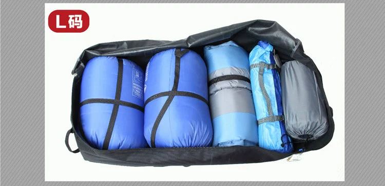 Cắm trại ngoài trời túi lớn tàu sân bay túi di chuyển du lịch tự lái xe thân cây lều túi ngủ túi lưu trữ ba lô vận chuyển gói