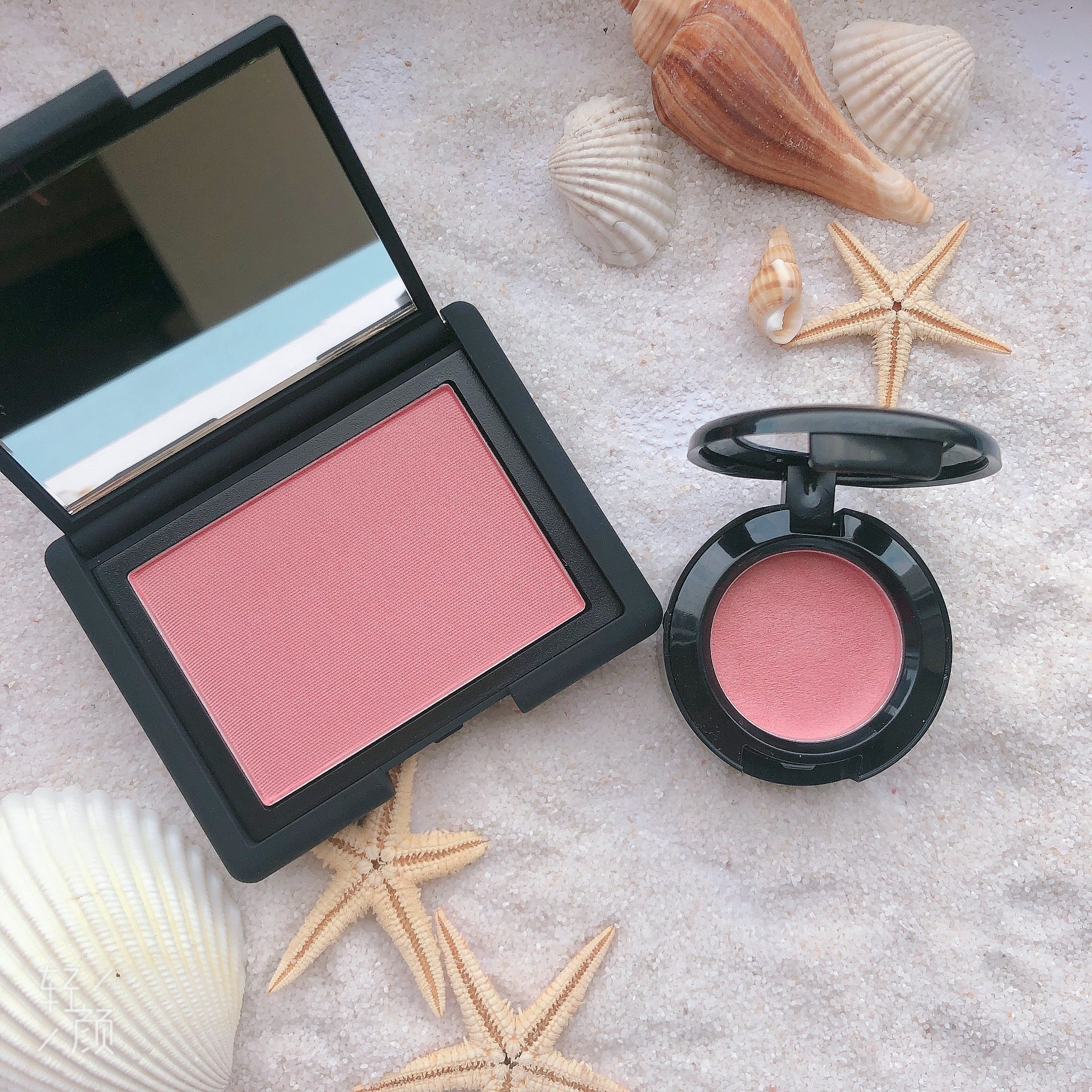 Free brush nars nars blush orgasm blush deep throat blush sex appeal Taj Mahal sample color test