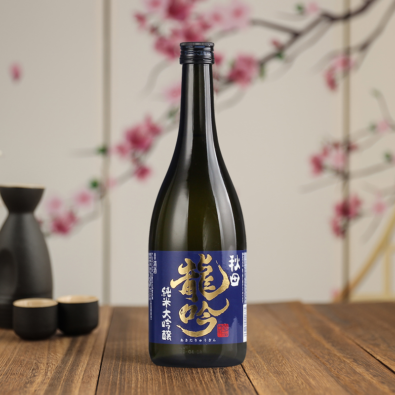 日本进口秋田龙吟纯米大吟酿清酒15度-16度米酒日本洋酒720mL