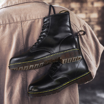 Autumn and winter mens shoes small size 35 soft leather Martin boots mens high top British style leather 36 mens motorcycle boots tooling boots 48