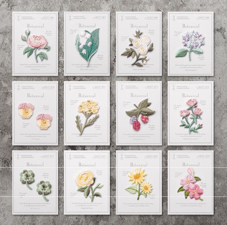 Personality meritocratic ironing cloth appliqués cute appliqués decorative design diy down clothes retro break-proof roses