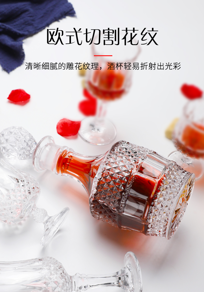 Nhập khẩu không pha lê cao rượu vang thủy tinh ly rượu sâm banh thủy tinh màu đỏ rượu vang ly decanter bộ rượu vang ly rượu vang pha lê