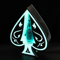 Bar glowing wine rack creative spades a champagne KTV bar wine nightclub atmosphere props glowing wine seat