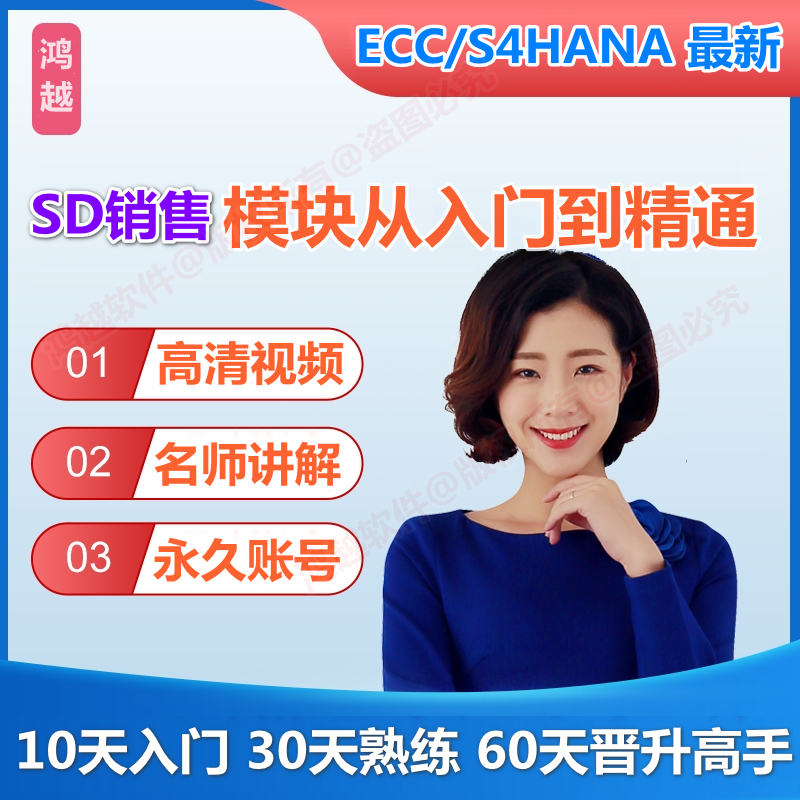 SAP Account S4 HANA SD Sales Module Video Course Simulation Exercise Environment ECC Training Course Materials