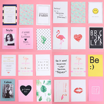 ins simple i European and American style double-sided printed card chic room shooting background decoration postcard grid collocation