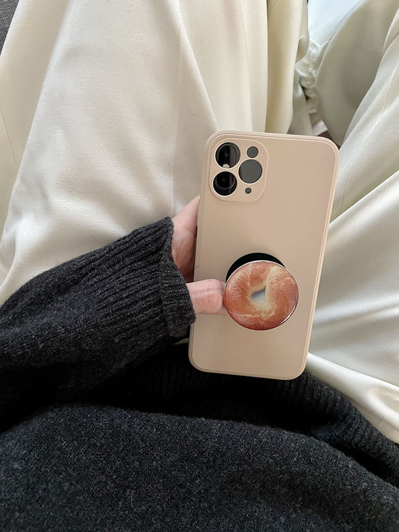 OuchFoodie series simulation bagel mobile phone holder retractable airbag iphone holder