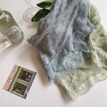 Uncle Strange (French bubble lace) skin-friendly soft ultra-thin breathable sexy mid-low waist bag hip girl underwear