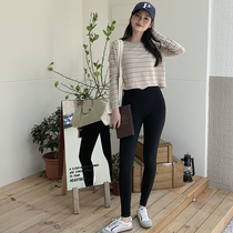 Uncle Strange (super thin fairy Barbie pants) Autumn yoga shark pants black velvet leggings women wear