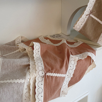 Strange uncle (autumn and winter grinding) solid color modal waist lace edge sweet seamless girl underwear breifs