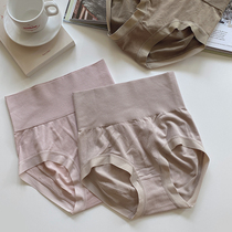 Strange uncle (high waist lifting hip abdomen) simple skin-friendly soft seamless mulberry silk crotch hip briefs women