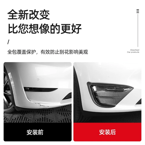 Подходит для модели Tesla Model3/Y модель переднего тумана, модификация переднего углового корпуса.