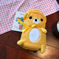 Коричневое одеяло, с медвежатами