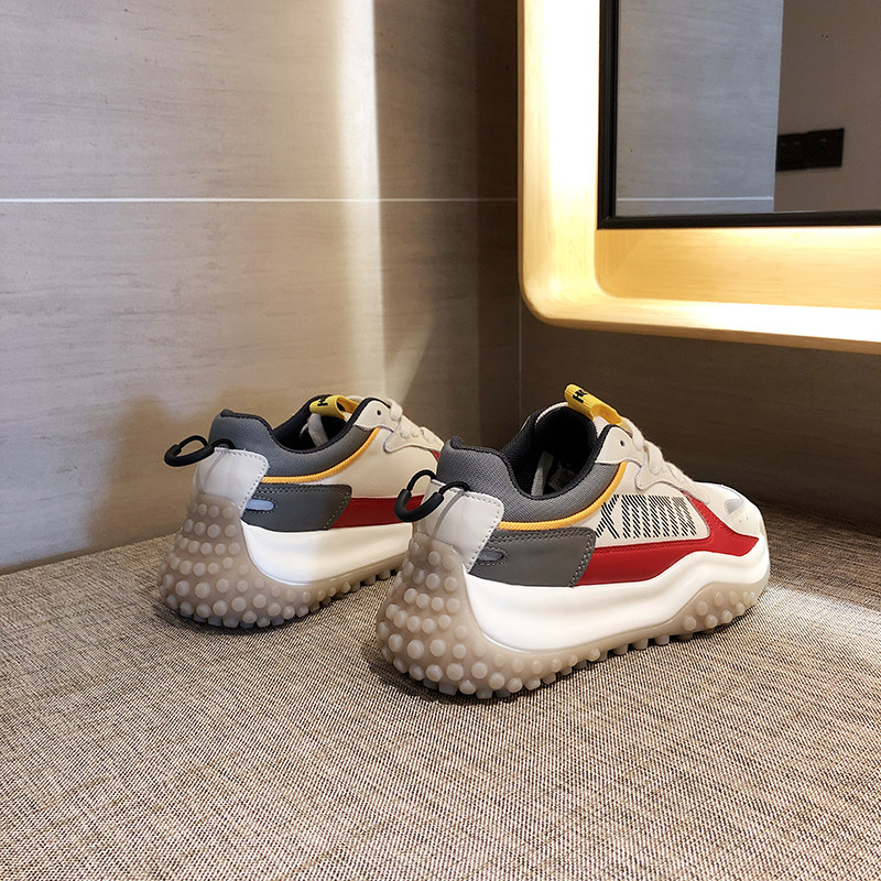 European station old shoes female ins thick bottom net red summer breathable 2022 new Harajuku sports and leisure running shoes