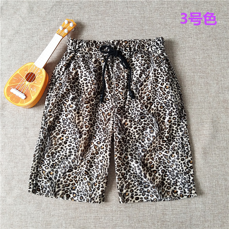 WH4-4 mùa xuân và mùa thu lỏng dây rút ren da lộn da báo nam quần short năm quần quần thủy triều trung tính giản dị áo nam hàng hiệu