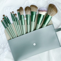 Morandi 13 pieces of makeup brush suit full set of eye shadow powder bottom blush and high light scattering powder brushed lip brush ultra soft