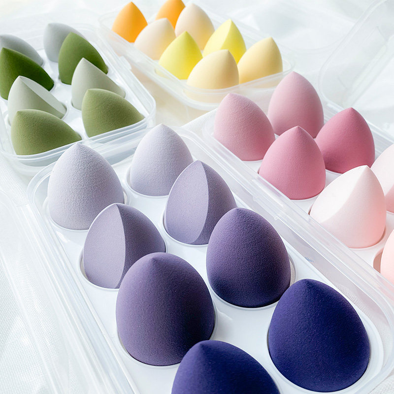 Ultra soft and fine makeup Egg Without Powder Giant Soft Sponge Air Cushion Powder Bashing Makeup Dry And Wet Dual Purpose Makeup Egg Containing Box