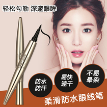 Beginner cool black quick-dry eyeliner waterproof sweat-proof non-sickness soft eyeliner eyeliner water pen eye makeup makeup