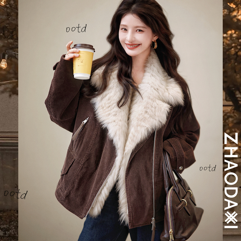 Zhao Daxi | Luxury: Old Friend Fur Goose down Parka | 90% Goose down Jacket/Detachable Finnish Fur Trim Fox Coat