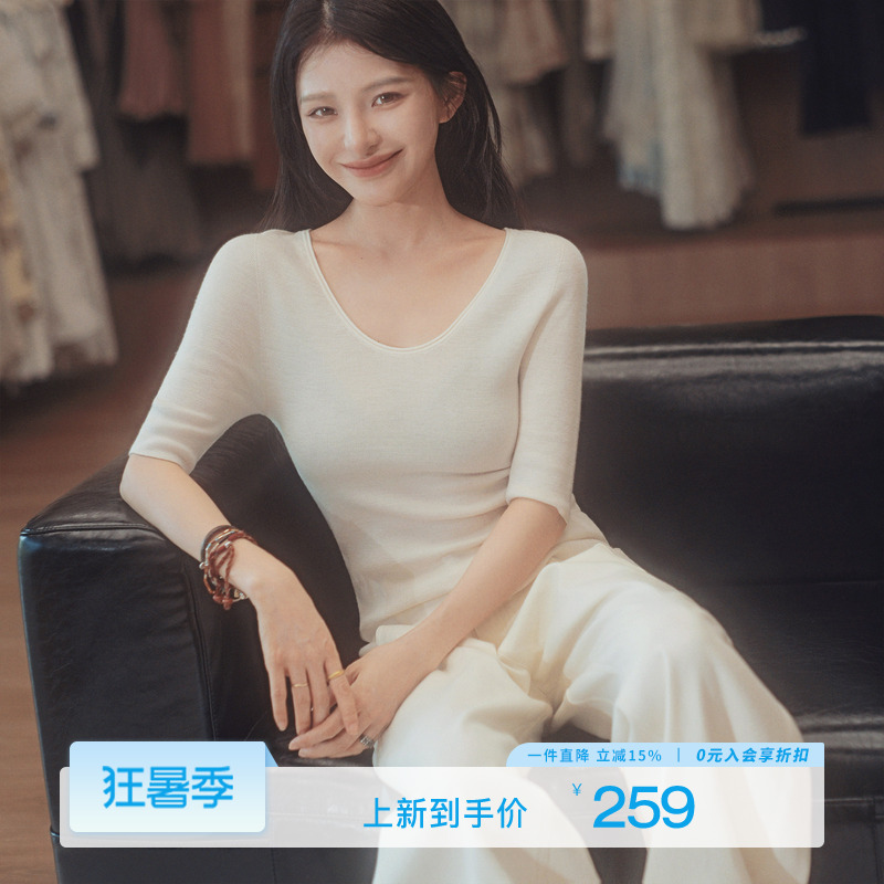 【New Product Now Available】《Comfort Diary. Knitted Sweater》Yangzi Yarn 48 Count 100% Wool Thin Early Autumn Base Layer