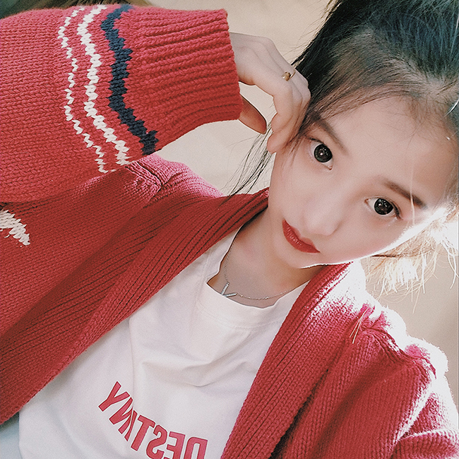 Áo len nữ mùa thu 2018 tự làm mới áo cardigan nữ