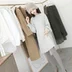 Daxi tự làm 2018 mùa thu mới retro giả nhung đan váy nữ dài phần áo len lỏng váy thủy triều Áo len