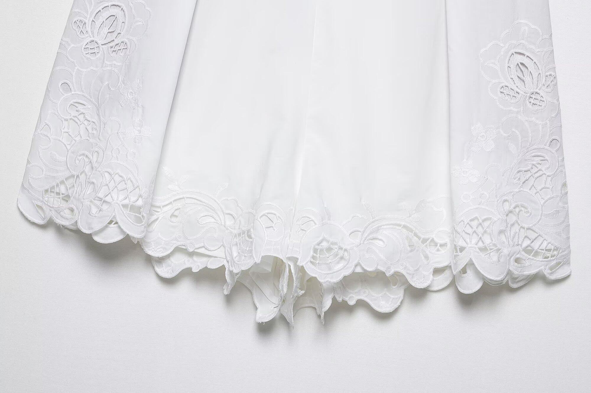 Стильные костюмы kaslead 新款 女装 欧美风刺绣镂空上衣半身裙裤 5107051 4786059