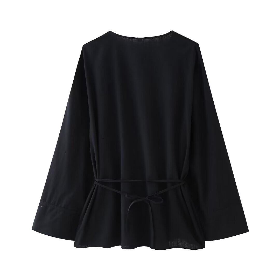 Стильные костюмы kaslead 新款 女装 欧美风双襟和服式外衣休闲裤 5427743 5427431